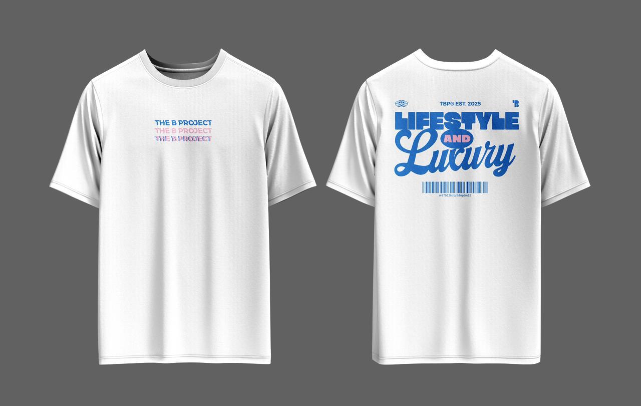 Playera "Lifestyle and Luxury" Blanca